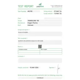 Trenbolone 100 lab test result (2024-05-16)